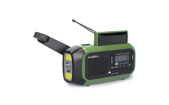 Draagbare DAB+ / FM radio met zonnepaneel