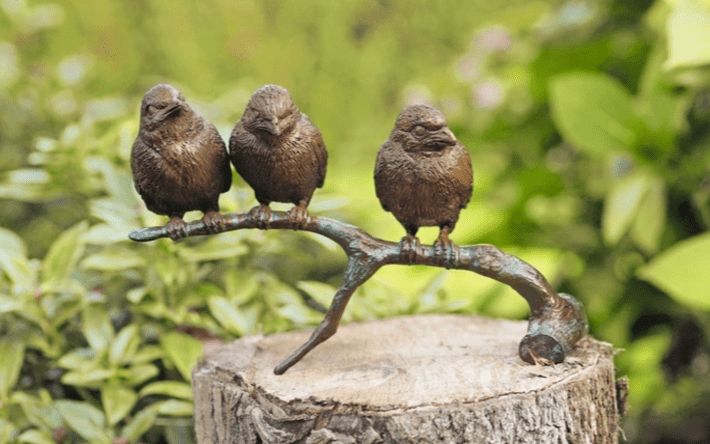 Tuinbeeld 'Vogels op tak'